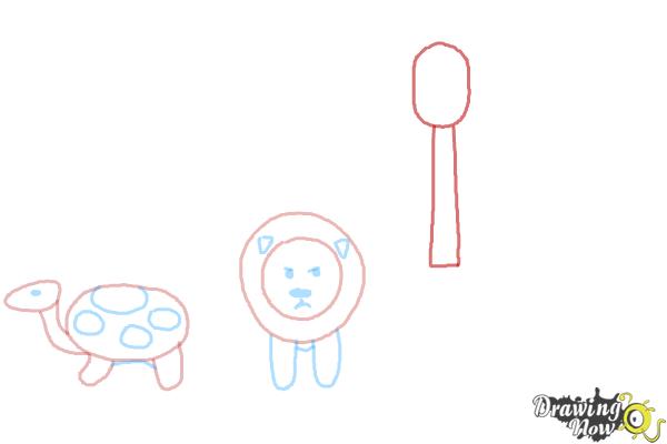 How to Draw Simple Animals - Step 6 How to Draw Simple Animals - Step 6