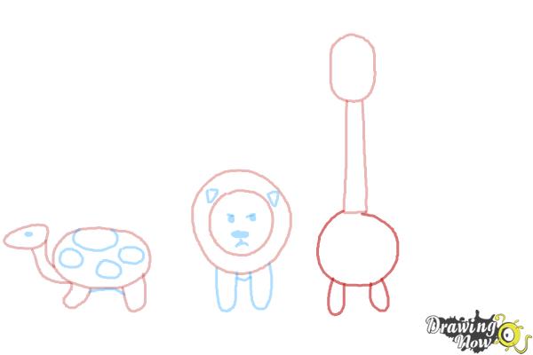 How to Draw Simple Animals - Step 7 How to Draw Simple Animals - Step 7