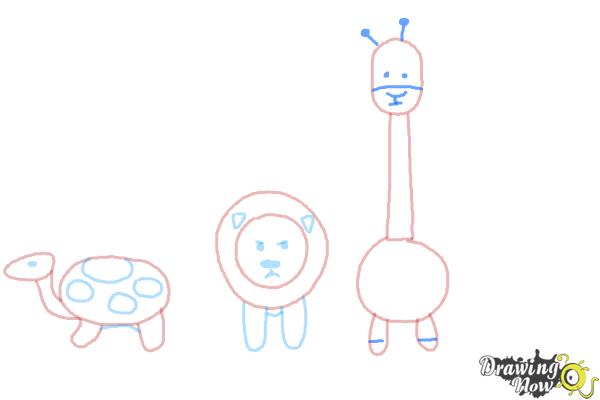 How to Draw Simple Animals - Step 8 How to Draw Simple Animals - Step 8