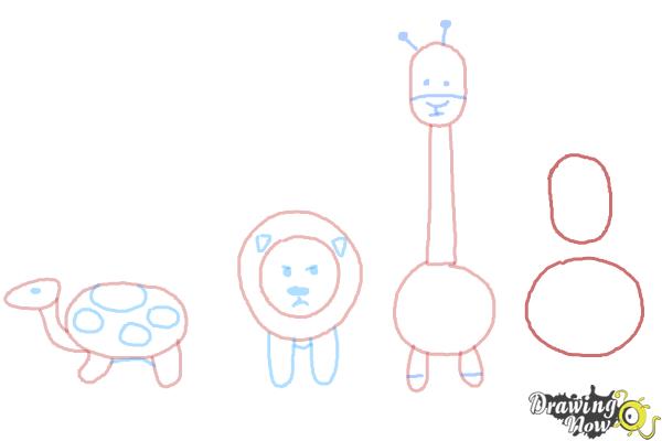 How to Draw Simple Animals - Step 9 How to Draw Simple Animals - Step 9