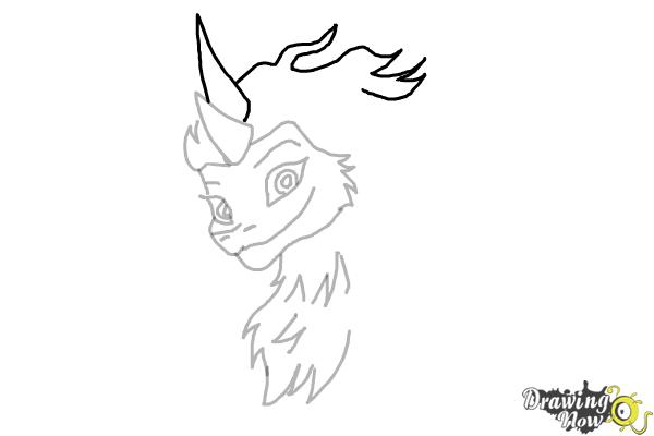 How to Draw Sisu - Raya and the Last Dragon - Step 8 How to Draw Sisu - Raya and the Last Dragon - Step 8
