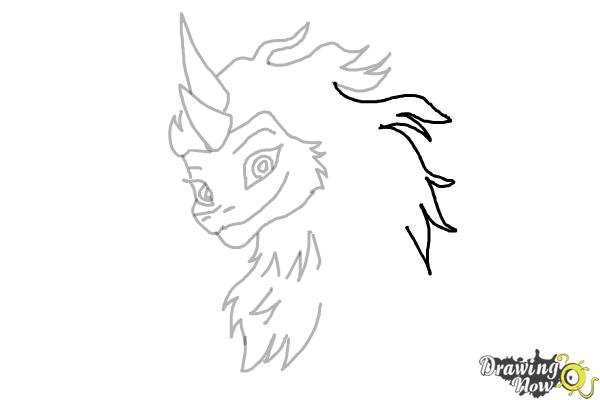 How to Draw Sisu - Raya and the Last Dragon - Step 9 How to Draw Sisu - Raya and the Last Dragon - Step 9
