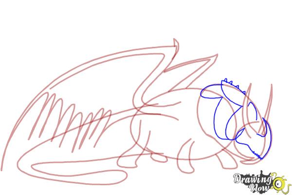 How to Draw Skullcrusher from How to Train Your Dragon 2 - Step 4 How to Draw Skullcrusher from How to Train Your Dragon 2 - Step 4