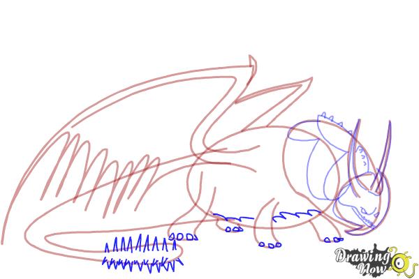 How to Draw Skullcrusher from How to Train Your Dragon 2 - Step 6 How to Draw Skullcrusher from How to Train Your Dragon 2 - Step 6