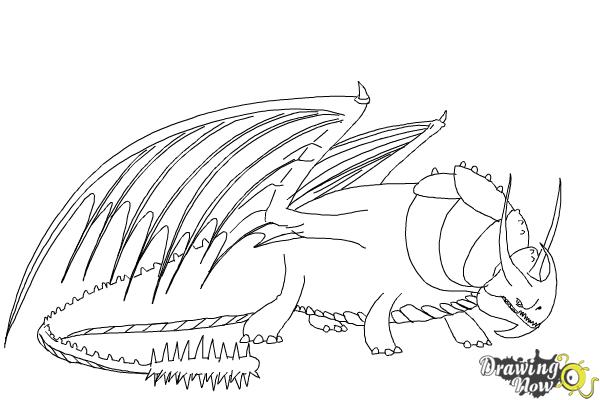How to Draw Skullcrusher from How to Train Your Dragon 2 - Step 8 How to Draw Skullcrusher from How to Train Your Dragon 2 - Step 8