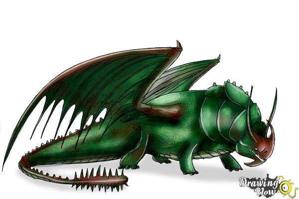 How to Draw Skullcrusher from How to Train Your Dragon 2 - Step 9 How to Draw Skullcrusher from How to Train Your Dragon 2 - Step 9