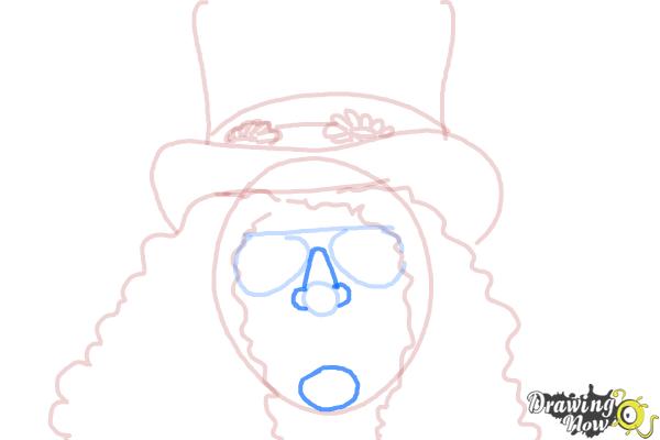How to Draw Slash, Saul Hudson - Step 7