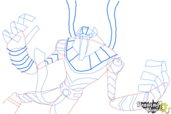 How to Draw Snare-Oh from Ben 10 Omniverse - Step 10 How to Draw Snare-Oh from Ben 10 Omniverse - Step 10