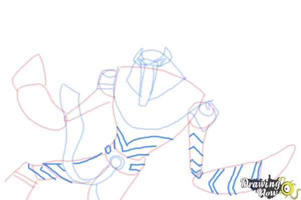 How to Draw Snare-Oh from Ben 10 Omniverse - Step 8 How to Draw Snare-Oh from Ben 10 Omniverse - Step 8