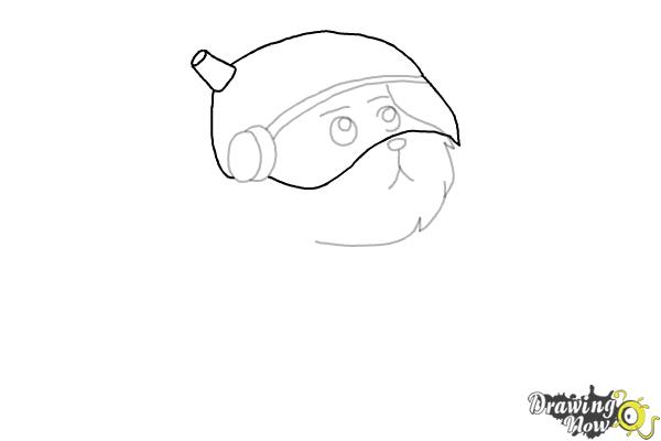 How to Draw Snowball from Rick and Morty - Step 5 How to Draw Snowball from Rick and Morty - Step 5