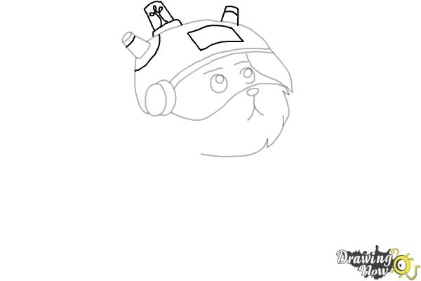 How to Draw Snowball from Rick and Morty - Step 6 How to Draw Snowball from Rick and Morty - Step 6