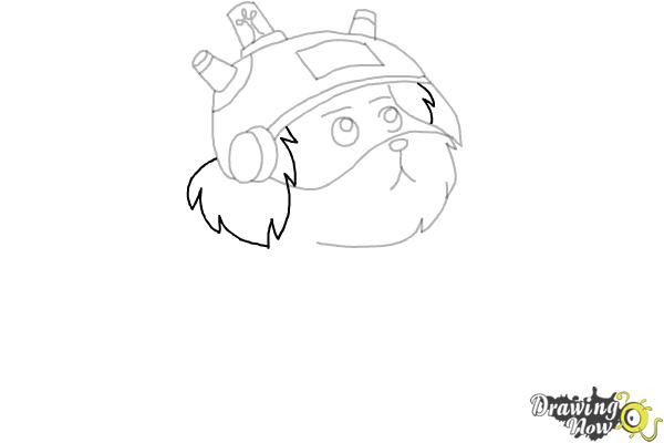 How to Draw Snowball from Rick and Morty - Step 7 How to Draw Snowball from Rick and Morty - Step 7