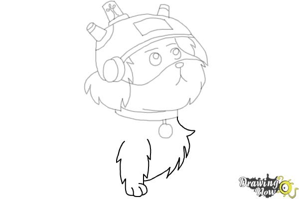 How to Draw Snowball from Rick and Morty - Step 9 How to Draw Snowball from Rick and Morty - Step 9