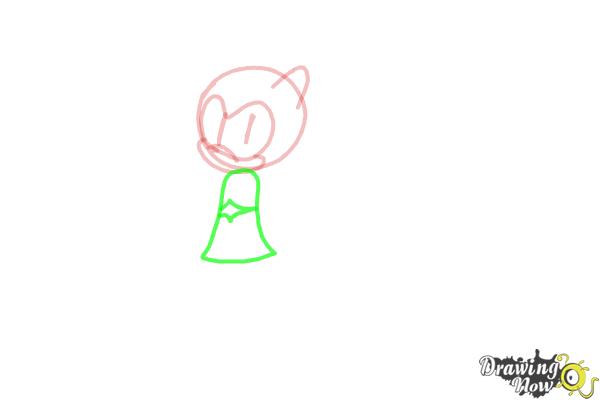 How to Draw Sonia The Hedgehog from Sonic - Step 5