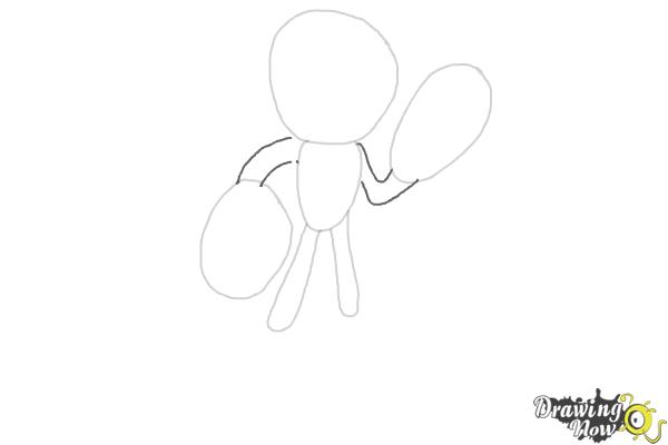 How to Draw Sonic - Knuckles the Echidna - Step 4 How to Draw Sonic - Knuckles the Echidna - Step 4