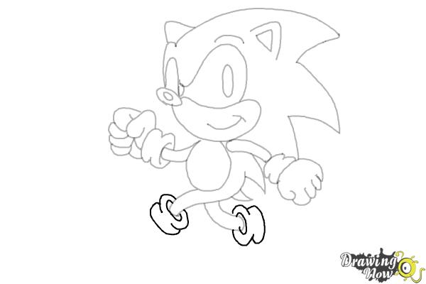 How to Draw Sonic the Hedgehog 2 - Step 13 How to Draw Sonic the Hedgehog 2 - Step 13