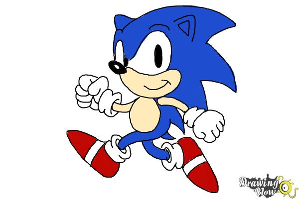 How to Draw Sonic the Hedgehog 2 - Step 15 How to Draw Sonic the Hedgehog 2 - Step 15