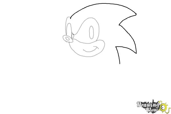 How to Draw Sonic the Hedgehog 2 - Step 5 How to Draw Sonic the Hedgehog 2 - Step 5