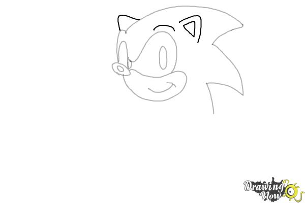How to Draw Sonic the Hedgehog 2 - Step 6 How to Draw Sonic the Hedgehog 2 - Step 6