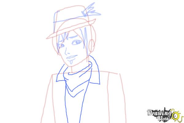 How to Draw Sparrow Hood The Son Of Robin Hood from Ever After High - Step 7