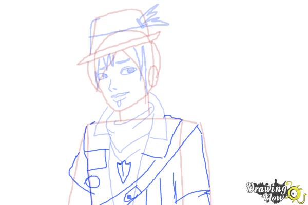 How to Draw Sparrow Hood The Son Of Robin Hood from Ever After High - Step 8