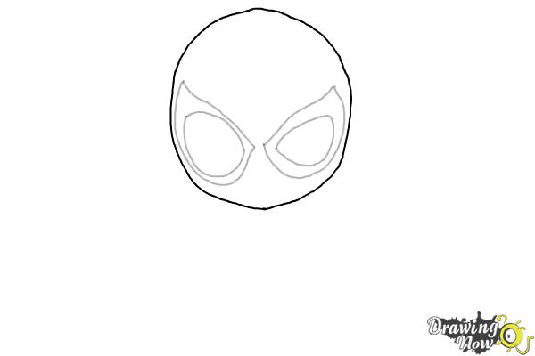 How to Draw Spider-Man: No Way Home - Step 3 How to Draw Spider-Man: No Way Home - Step 3