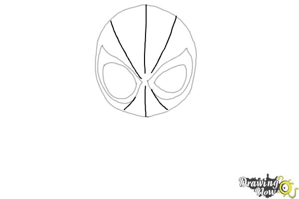 How to Draw Spider-Man: No Way Home - Step 4 How to Draw Spider-Man: No Way Home - Step 4