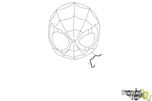 How to Draw Spider-Man: No Way Home - Step 8 How to Draw Spider-Man: No Way Home - Step 8