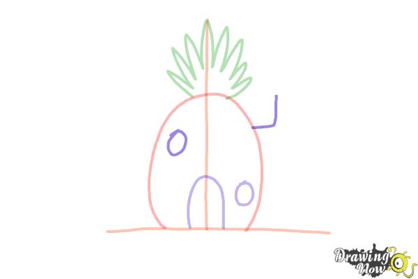 How to Draw Spongebob House - Step 5