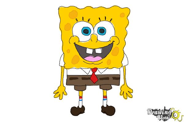 How to Draw Spongebob Squarepants - Step 11 How to Draw Spongebob Squarepants - Step 11