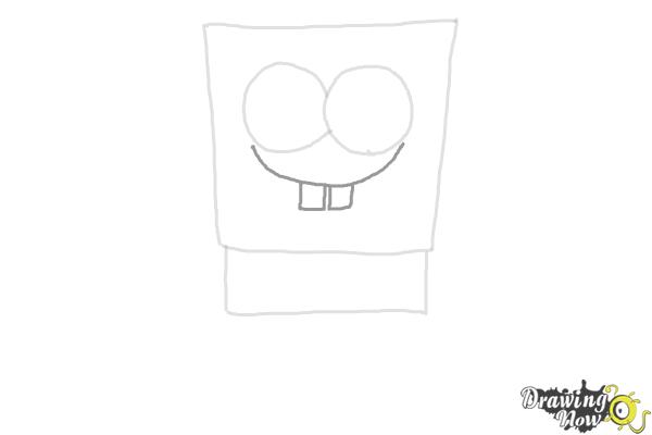How to Draw Spongebob Squarepants - Step 3 How to Draw Spongebob Squarepants - Step 3