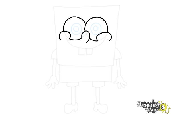 How to Draw Spongebob Squarepants - Step 8 How to Draw Spongebob Squarepants - Step 8