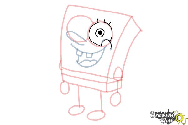 How to Draw Spongebob Step by Step - Step 12 How to Draw Spongebob Step by Step - Step 12