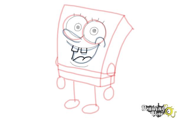How to Draw Spongebob Step by Step - Step 15 How to Draw Spongebob Step by Step - Step 15