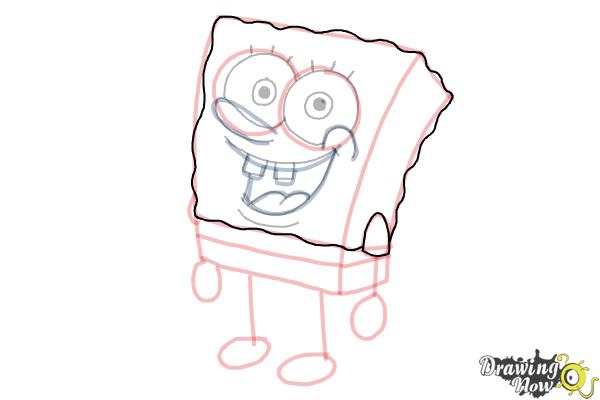 How to Draw Spongebob Step by Step - Step 16 How to Draw Spongebob Step by Step - Step 16