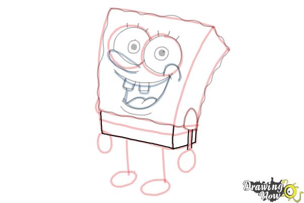 How to Draw Spongebob Step by Step - Step 17 How to Draw Spongebob Step by Step - Step 17