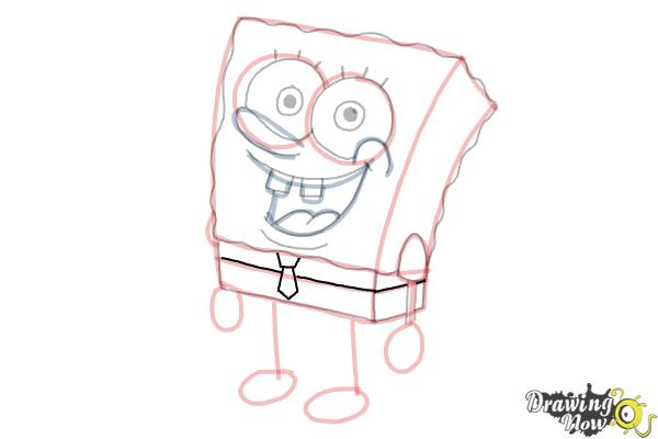 How to Draw Spongebob Step by Step - Step 18 How to Draw Spongebob Step by Step - Step 18