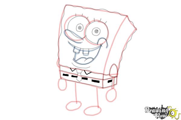 How to Draw Spongebob Step by Step - Step 19 How to Draw Spongebob Step by Step - Step 19