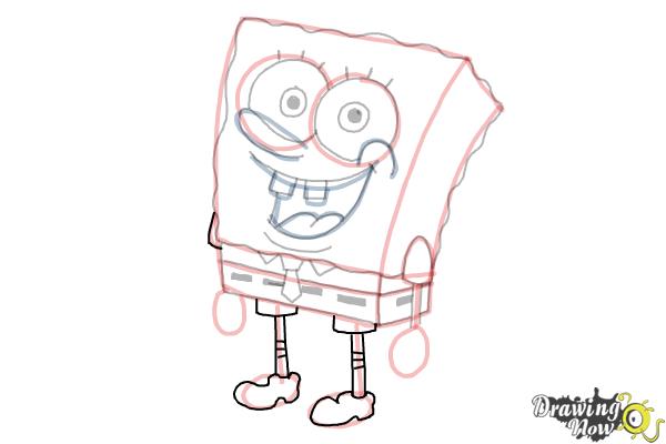 How to Draw Spongebob Step by Step - Step 20 How to Draw Spongebob Step by Step - Step 20