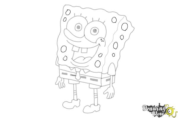 How to Draw Spongebob Step by Step - Step 22 How to Draw Spongebob Step by Step - Step 22