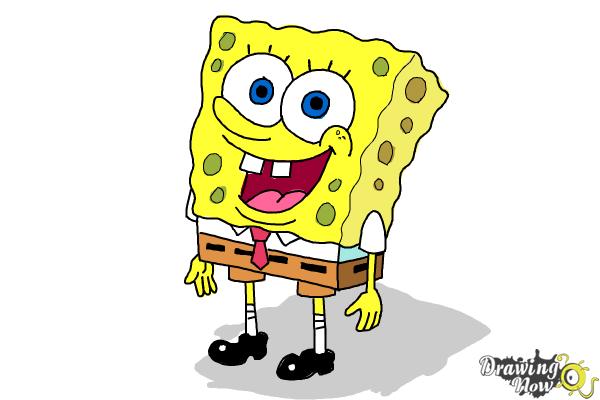 How to Draw Spongebob Step by Step - Step 23 How to Draw Spongebob Step by Step - Step 23