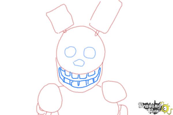 How to Draw Springtrap from Five Nights at Freddy's 3 - Step 5