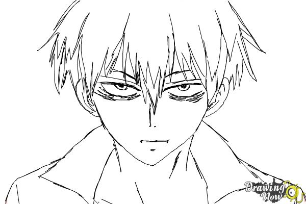 How to Draw Staz Charlie Blood from Blood Lad - Step 8 How to Draw Staz Charlie Blood from Blood Lad - Step 8