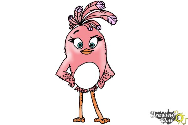 How to Draw Stella from The Angry Birds Movie - Step 10 How to Draw Stella from The Angry Birds Movie - Step 10