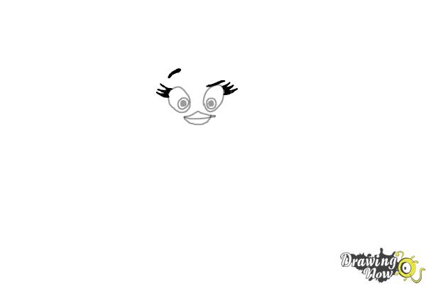 How to Draw Stella from The Angry Birds Movie - Step 3 How to Draw Stella from The Angry Birds Movie - Step 3