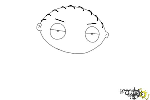 How to Draw Stewie Griffin - Step 4 How to Draw Stewie Griffin - Step 4
