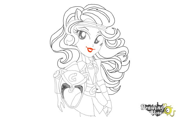 How to draw Sunset Shimmer from My Little Pony Equestria Girls Friendship Games - Step 10 How to draw Sunset Shimmer from My Little Pony Equestria Girls Friendship Games - Step 10