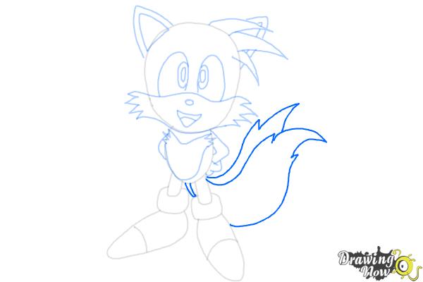 How to Draw Tails From Sonic 2 - Step 10 How to Draw Tails From Sonic 2 - Step 10