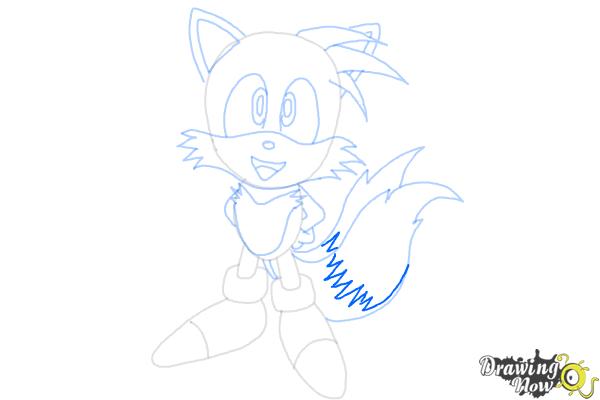 How to Draw Tails From Sonic 2 - Step 11 How to Draw Tails From Sonic 2 - Step 11