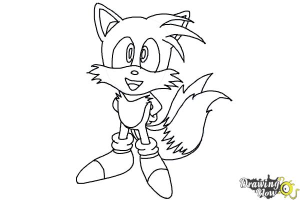 How to Draw Tails From Sonic 2 - Step 12 How to Draw Tails From Sonic 2 - Step 12